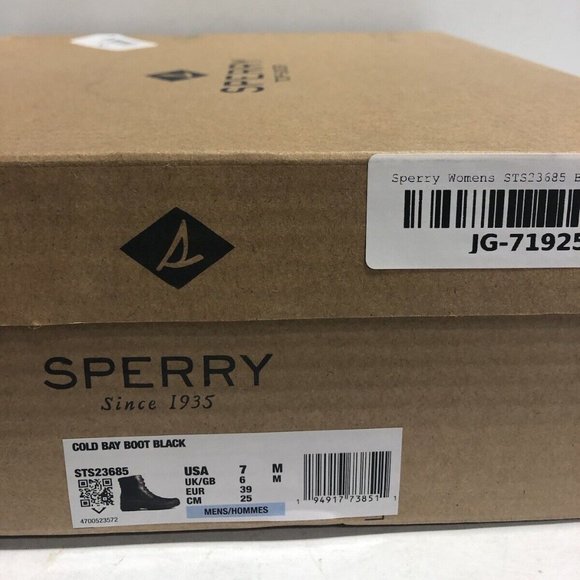 Sperry Men’s Cold Bay Black Waterproof Boots, Size 7M main image 6